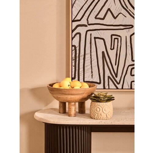 Premier Housewares Lesena skleda v naravni barvi &amp;oslash; 27 cm Kara &amp;ndash; Slike