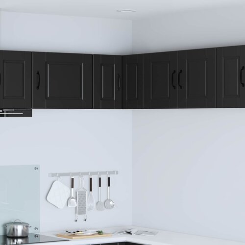  Zidni kutni ormar Crna 57 x 57 x 40 cm Konstruirano drvo Cene