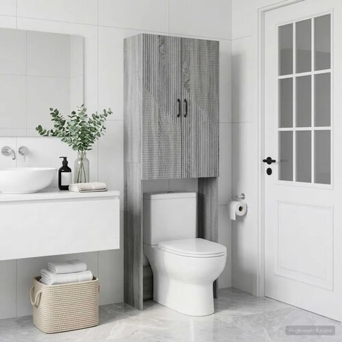  Kabinetska WC HAARLEM Siva Sonoma 66 x 25 5 x 190 cm - Siva Sonoma Cijene