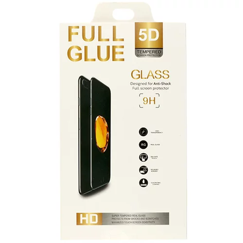  Zaščitno kaljeno steklo 5D Full Glue za Huawei P Smart 2021 - črno