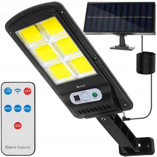  120 LED COB cestna svetilka s PIR sezorjem gibanja + daljinec 2 Cene