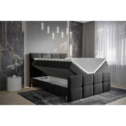 Esposa POSTELJA Z VZMETNICO 180 cm x 200 cm , tekstil antracit Slike