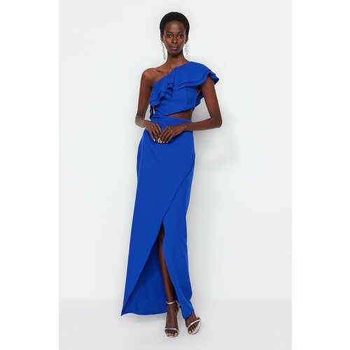 Trendyol Ženska haljina TPRSS23AE00093/Blue Cene