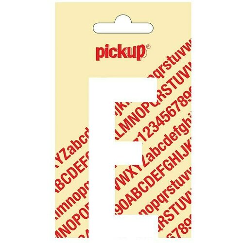 Pickup Naljepnica (Motiv: E, Bijele boje, Visina: 90 mm) Slike