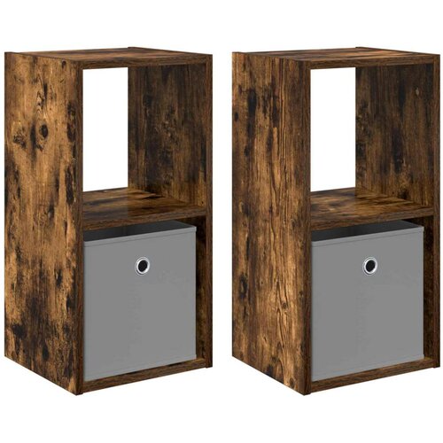  Noćni ormarić 2 pcs Dimljeni hrast 30 5 x 27 x 59 5 cm Slike