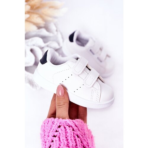 Boto Children's Sneakers With Velcro White-Navy California Cene