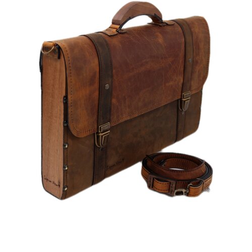 LIGNUM VITAE Torba za laptop Frankie 15.6&amp;quot;, Tamnobraon Slike