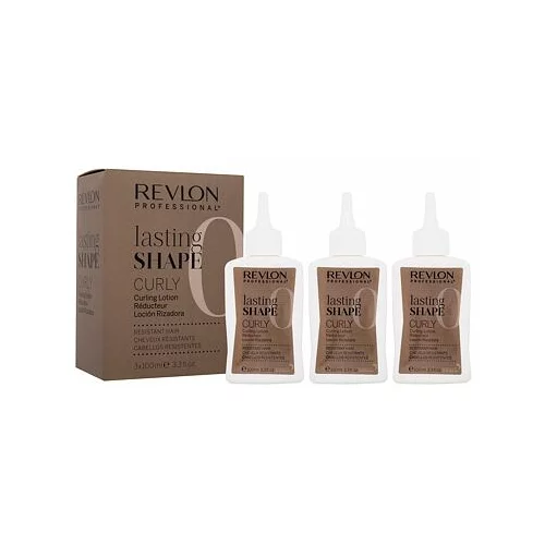 Revlon Professional Lasting Shape Color Protection Blonde & Grey Hair Cleanser za kodraste lase 3x100 ml poškodovana škatla