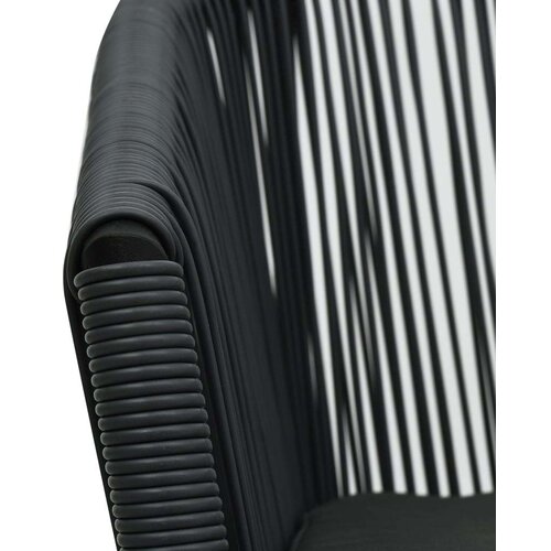 VidaXL Vrtne stolice 2 kom crne PVC ratan Slike