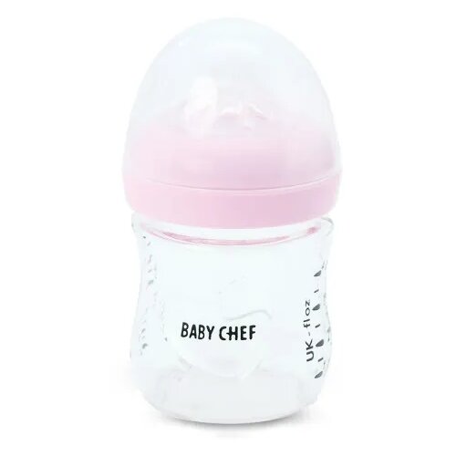 BABY CHEF staklena flašica 120ml, roze Cene