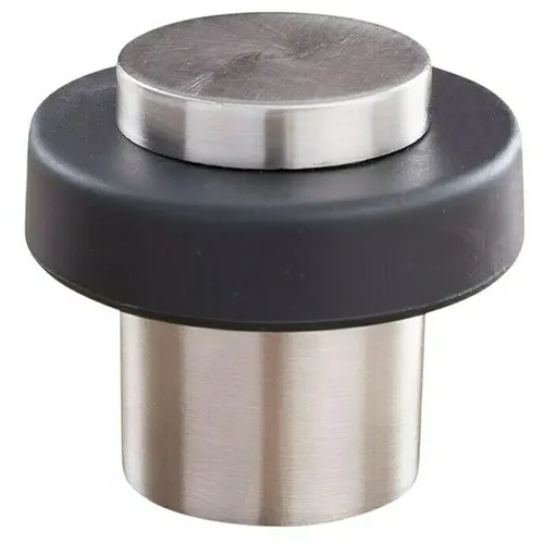 x Zaustavljalec vrat (Ø x V: 30 x 44 mm, način montaže: z vijaki, srebrna/črna barva)