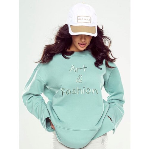 By o la la Celadon sweatshirt cxp1257.fadedgreen Cene
