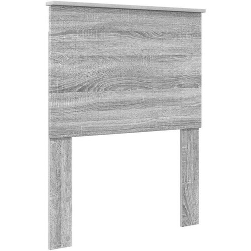  Uzglavlje s uzglavljem Siva Sonoma 75 cm Konstruirano drvo Slike