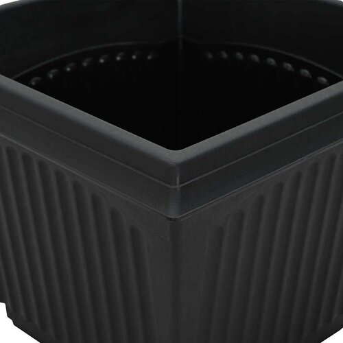  Kvadratna saksija za cvijeće 24 pcs Crna 43 x 43 x 33.5 cm - Crna 33 x 33 x 26 cm 24 Slike