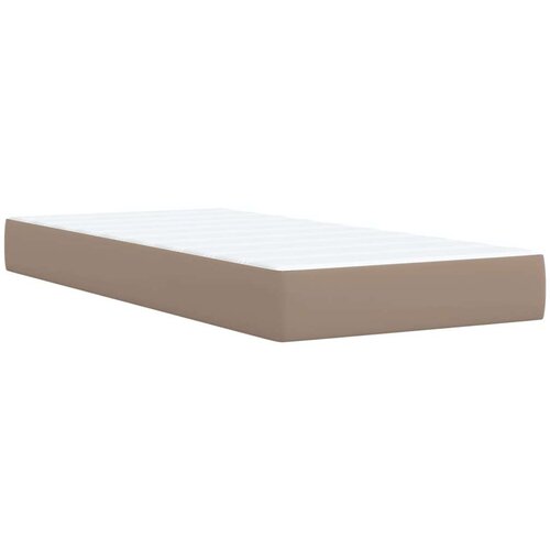  Krevet s oprugama i madrac cappuccino 80x200 cm od umjetne kože Slike