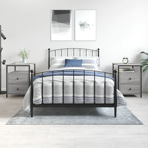 vidaXL Noćni ormarići 2 kom boja hrasta 44x45x60 cm konstruirano drvo Cijene