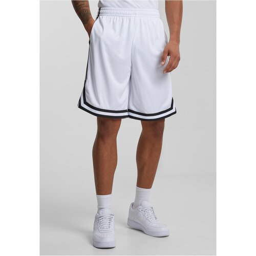 Urban Classics Stripes Mesh Shorts whtblkwht Cene