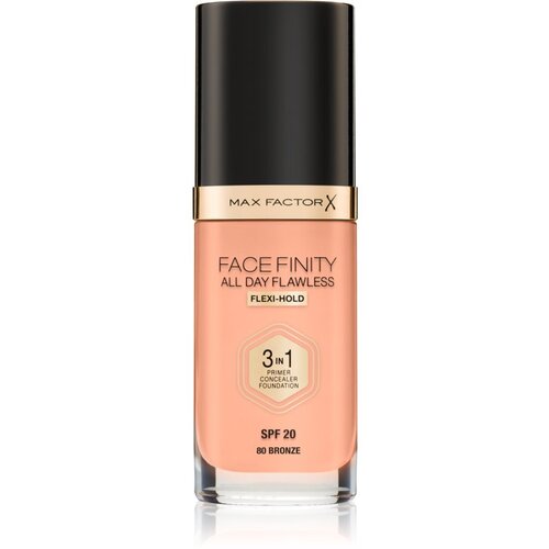 Max Factor Facefinity All Day Flawless SPF20 tekoča podlaga z uv zaščito 30 ml odtenek 80 Bronze Cene