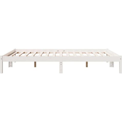 vidaXL Daljši posteljni okvir brez vzmetnice bel 160x210 cm borovina Cene