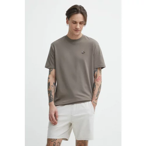 Hollister Co. Kratka majica moški, rjava barva