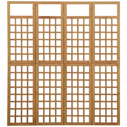  pregrada / re&amp;scaron;etka s 4 panela od jelovine 161 x 180 cm Slike
