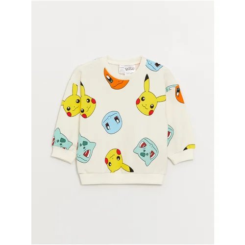 LC Waikiki Crew Neck Long Sleeve Pokemon Printed Baby Boy Sweatshirt