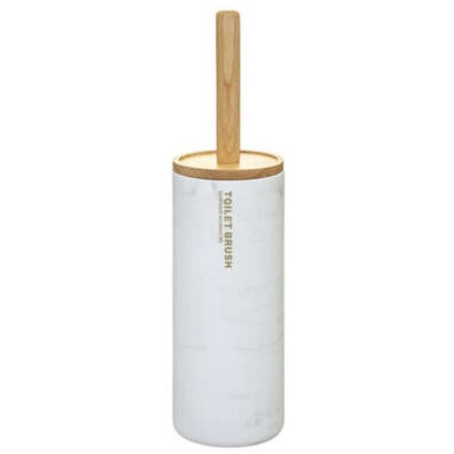 5five wc četka lea 38X10,5cm plastika/bambus bela Slike