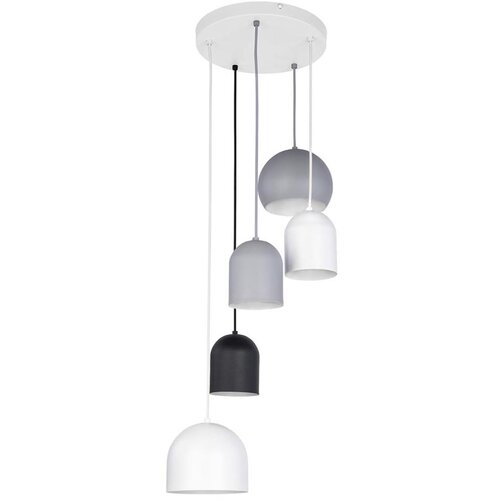  Luster na sajli TEMPRE 5xE27/15W/230V bela/siva/crna Cene