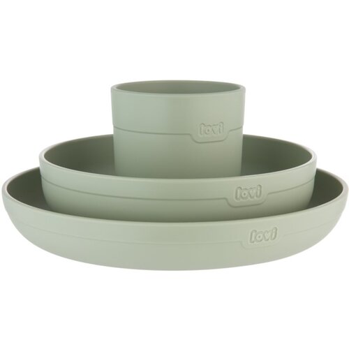 Lovi Tableware Set with Cup jedilni set Pistachio 3 kos Cene