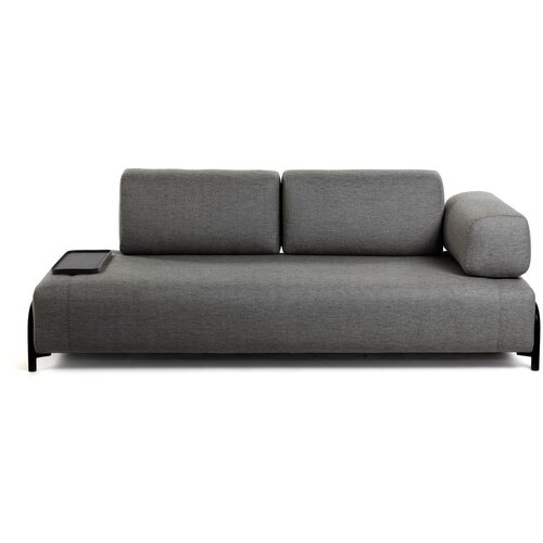Kave Home tamnosiva sofa s malim prostorom za odlaganje Compo Cene