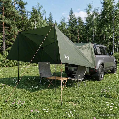  za auto s krovom Maslinasto zelena 308 x 215 x 220 cm Slike