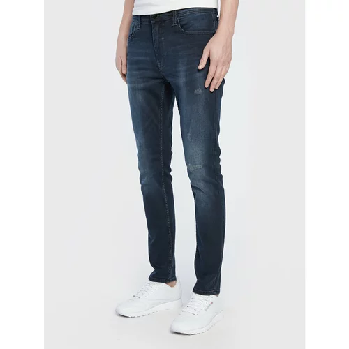 Blend Jeans hlače Echo 20710666 Mornarsko modra Skinny Fit