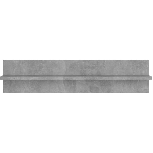  Zidne police 2 kom siva boja betona 80x11,5x18 cm od iverice Slike