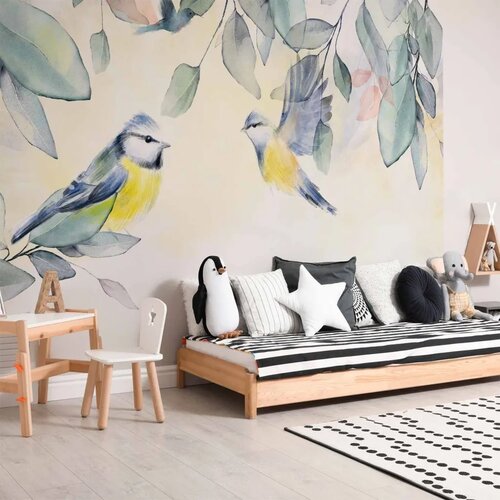  Foto tapeta - Colorful Titmouse 343x256 Samoljepljiva Slike