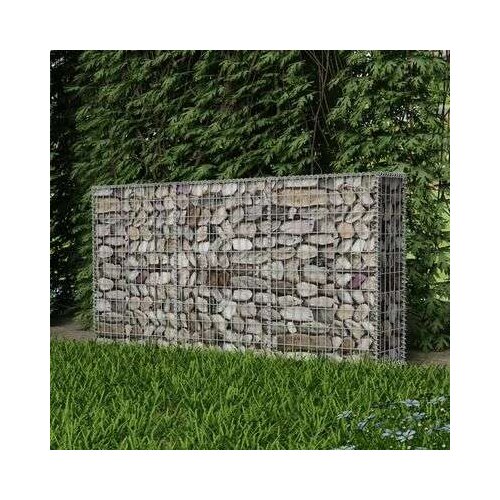 VidaXL Gabionska ko&amp;scaron;ara od pocinčanog čelika 200 x 30 x 100 cm Slike