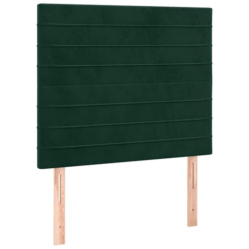 Box spring krevet s madracem tamnozeleni 90x200 cm bar&amp;scaron;unasti Slike