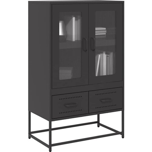 Furnova Visoka omara črna 68x39x111,5 cm jeklo, (21954233) Slike