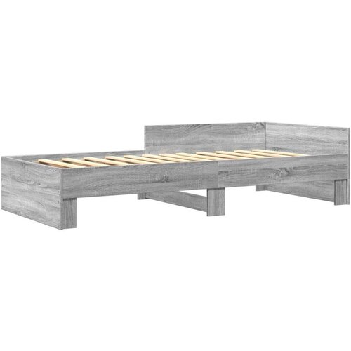 VidaXL Okvir za krevet boja hrasta 90x190 cm od konstruiranog drva Slike