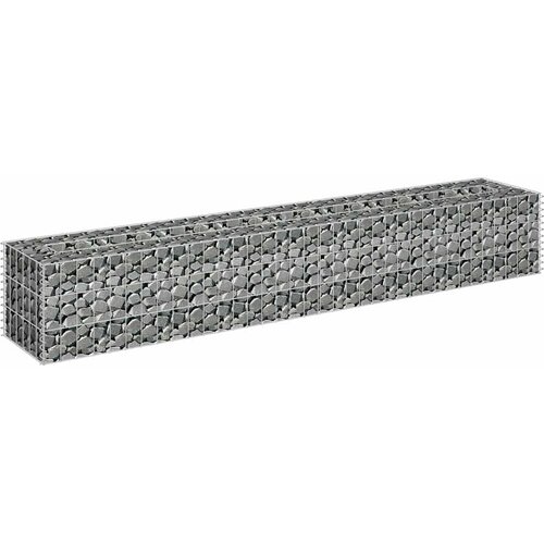  Gabionska sadilica od pocinčanog čelika 180 x 30 x 30 cm Slike