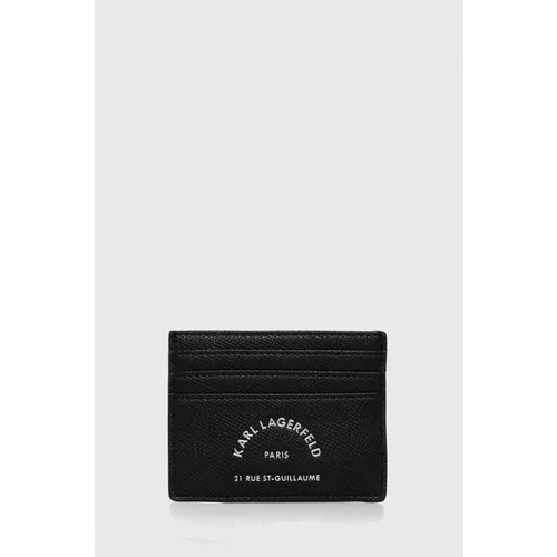 Karl Lagerfeld Etui za kartice črna barva