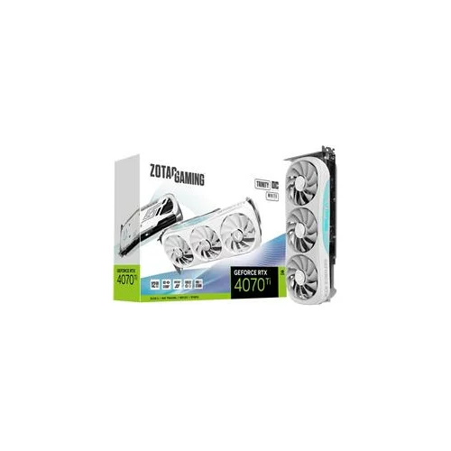 Zotac Grafična kartica Zotac Gaming Geforce Rtx 4070 Ti Trinity Oc 12Gb Gddr6X White Edition Dlss3, (20560240)