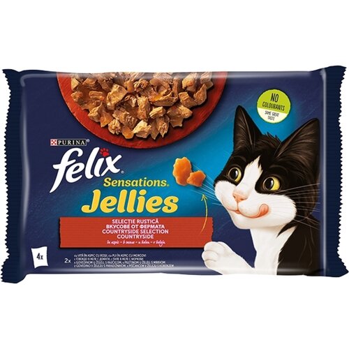 Felix hrana za mačke sensations govedina i piletina žele 4x8 Cene