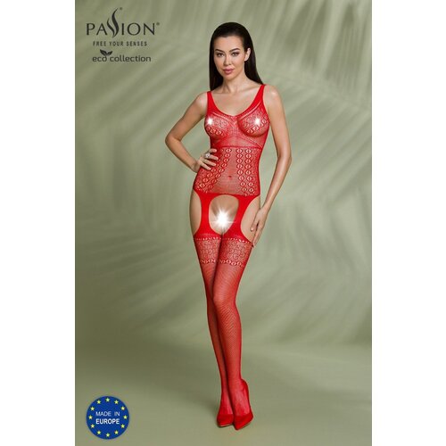 Passion Eco Bodystocking Bs010 Red-rdeča-s-l Cene