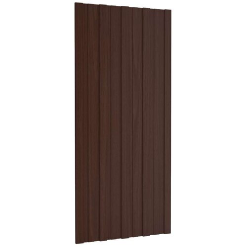 Krovni panel 12 pcs Smeđa 100 x 45 cm Pocinčani čelik - Smeđa 100 x 45 cm 12 Cijene
