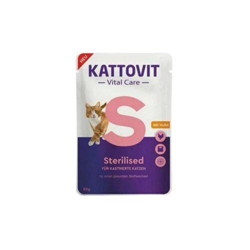 Kattovit Sos za mačke piletina Vital Care Sterilised, 85g Slike