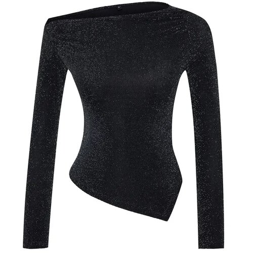 TRENDYOLMILLA ženska bluza Tpraw25Bz00018, Siva-Antracit Cene
