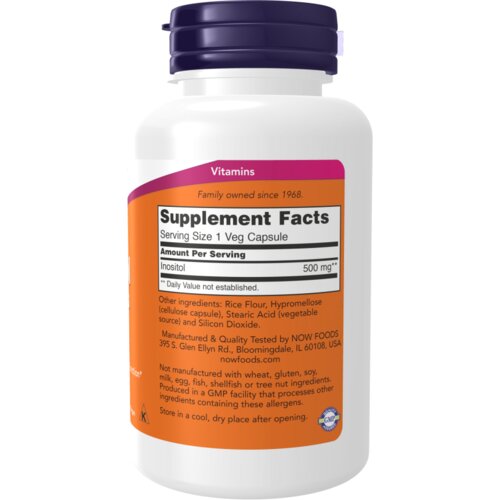 Now Foods Holin &amp;amp; Inozitol NOW, 500 mg (100 kapsul) Slike