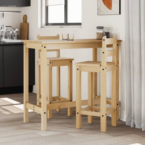  The Living Store Barska garnitura 3-delna trdna borovina - Barska Garnitura, (21473311) Slike