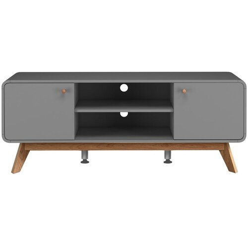 St&amp;oslash;raa Siva TV komoda 140x53 cm Caitlin &amp;ndash; Slike