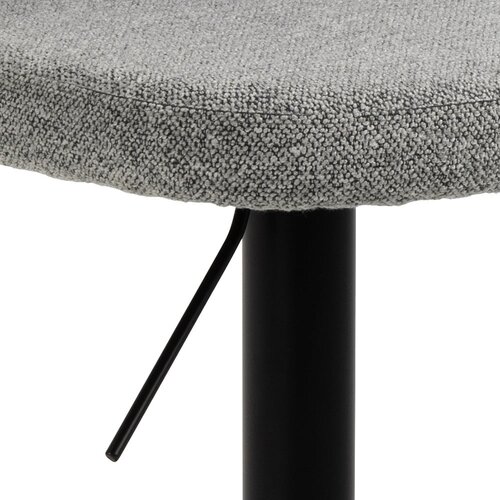 Actona Črn/siv barski stol z nastavljivo vi&amp;scaron;ino (vi&amp;scaron;ina sedeža 55 cm) Patricia &amp;ndash; Slike